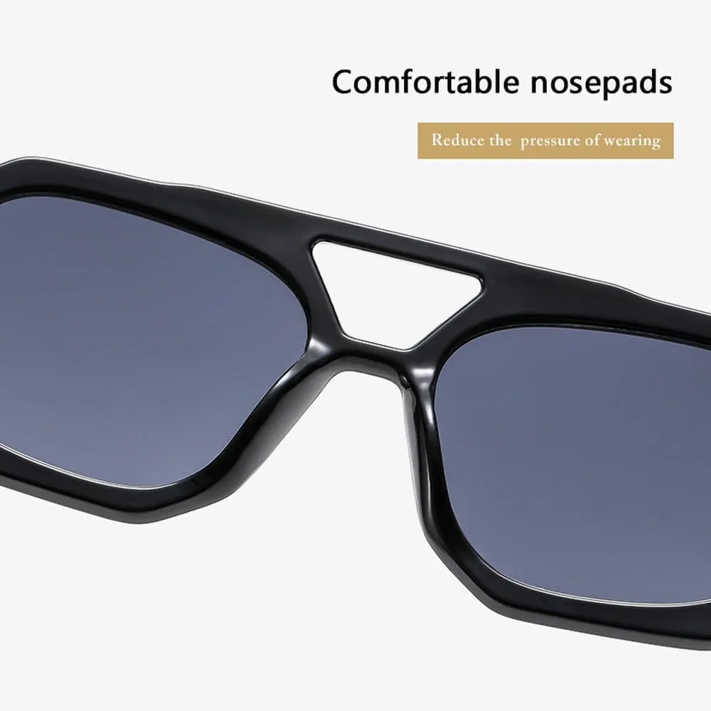 Fashion Hexagon Sunglasses Women Men Vintage Lens Frame Versatile UV400