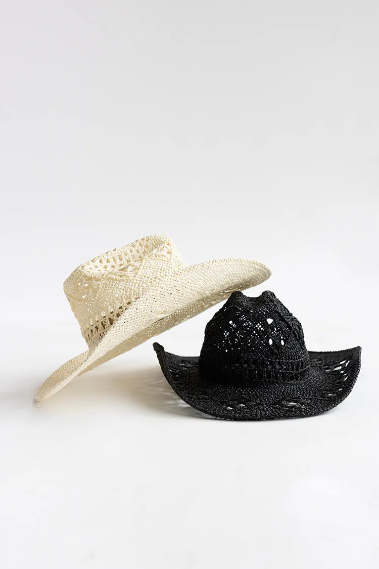 Flea Style Dallas Black Straw Western Hat