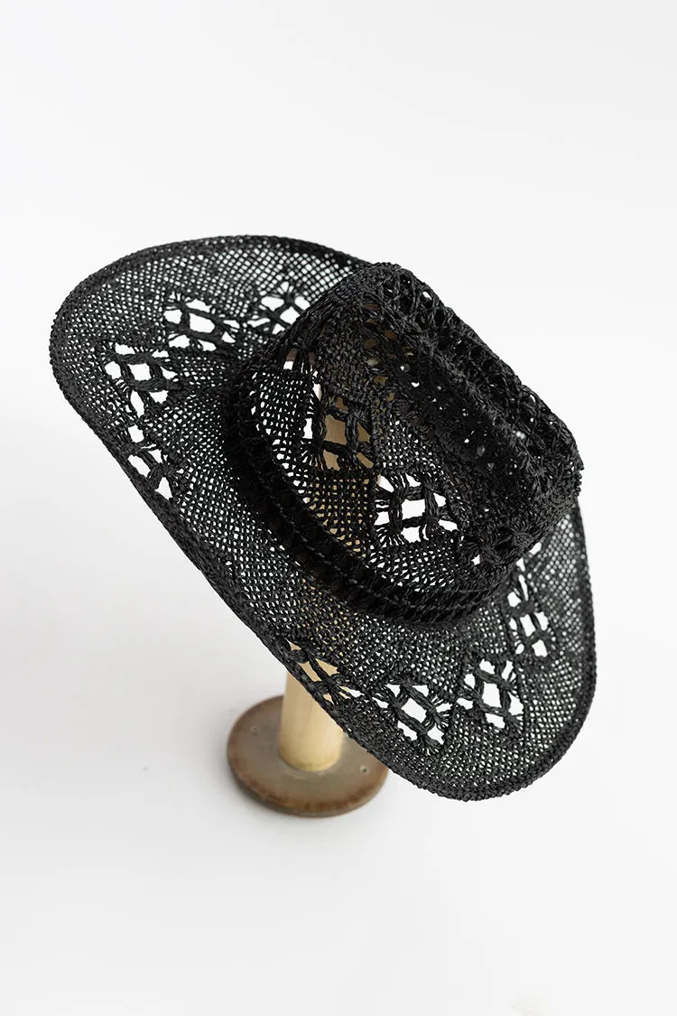 Flea Style Dallas Black Straw Western Hat