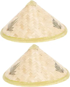jojofuny Boys and Girls 36cm Large Brim Sun Blocking Hat 3 Leaf Design for Rain