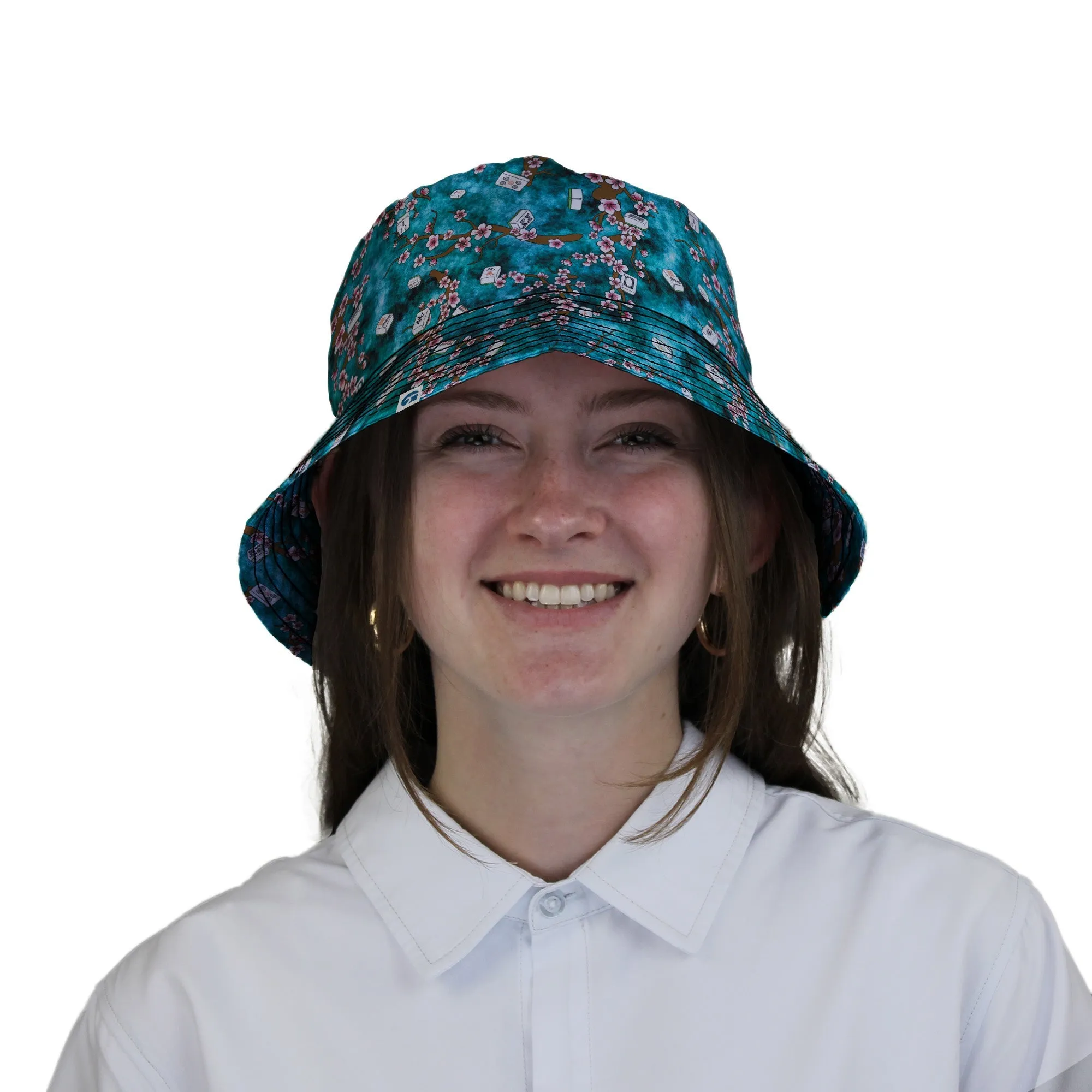 Mahjong Tiles Pond Anime Bucket Hat