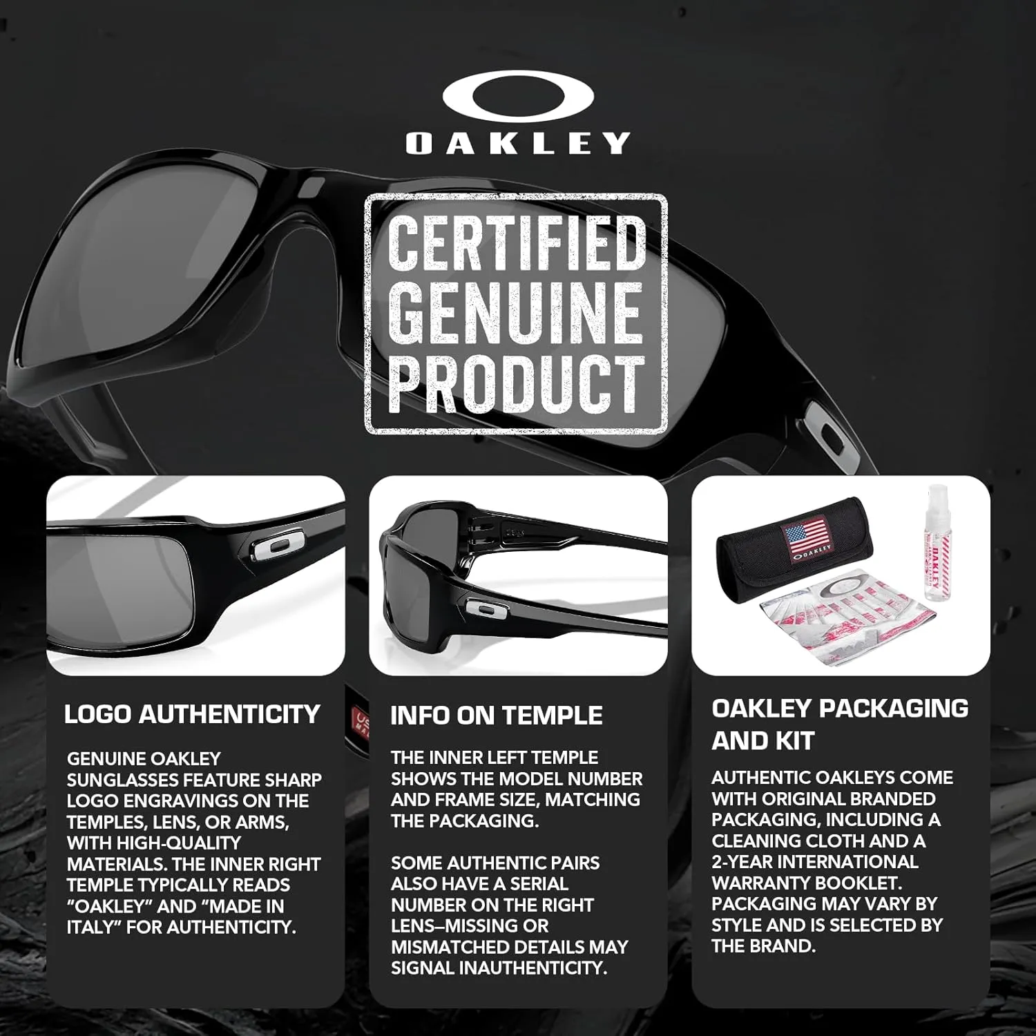 OAKLEY FIVES SQUARED OO9238 Sunglasses With Official Eyewear Kit Bundle