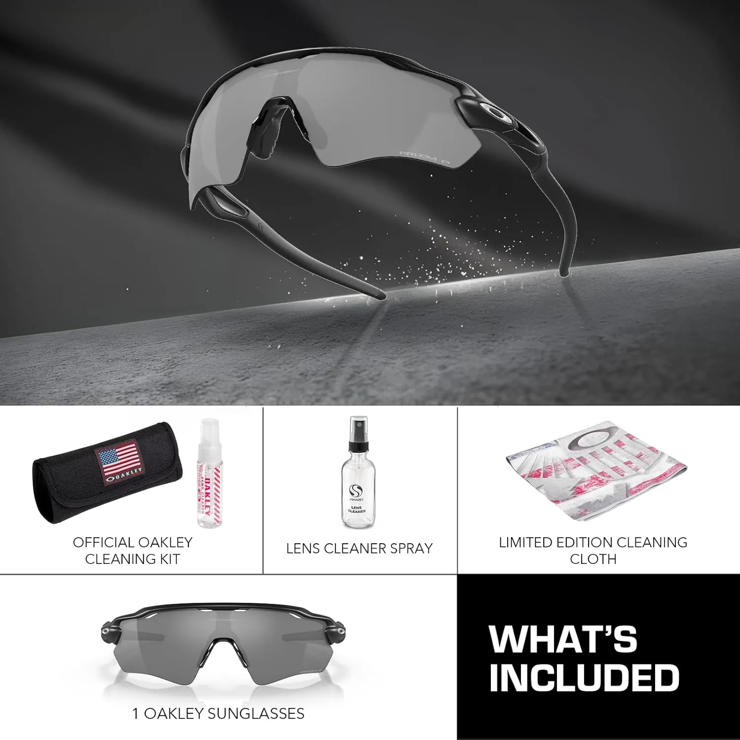 OAKLEY RADAR EV PATH OO9208 Sunglasses With Official Eyewear Kit Bundle