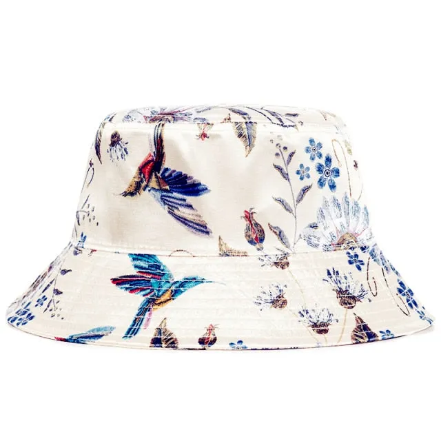 Ultrendy Tropical Patterned Bucket Hats