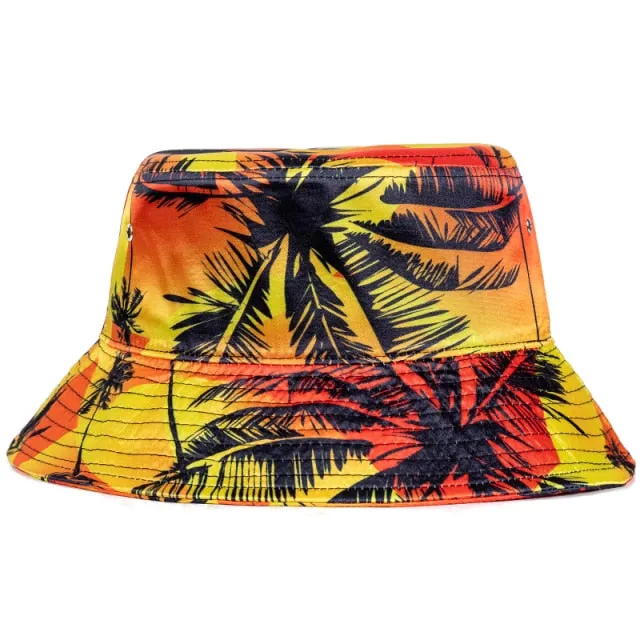 Ultrendy Tropical Patterned Bucket Hats