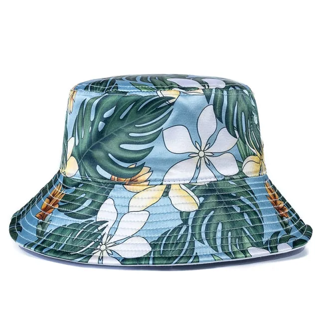Ultrendy Tropical Patterned Bucket Hats