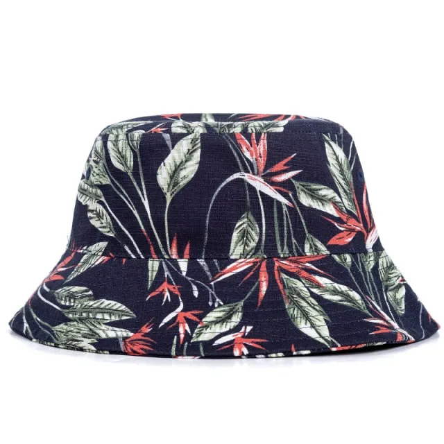 Ultrendy Tropical Patterned Bucket Hats