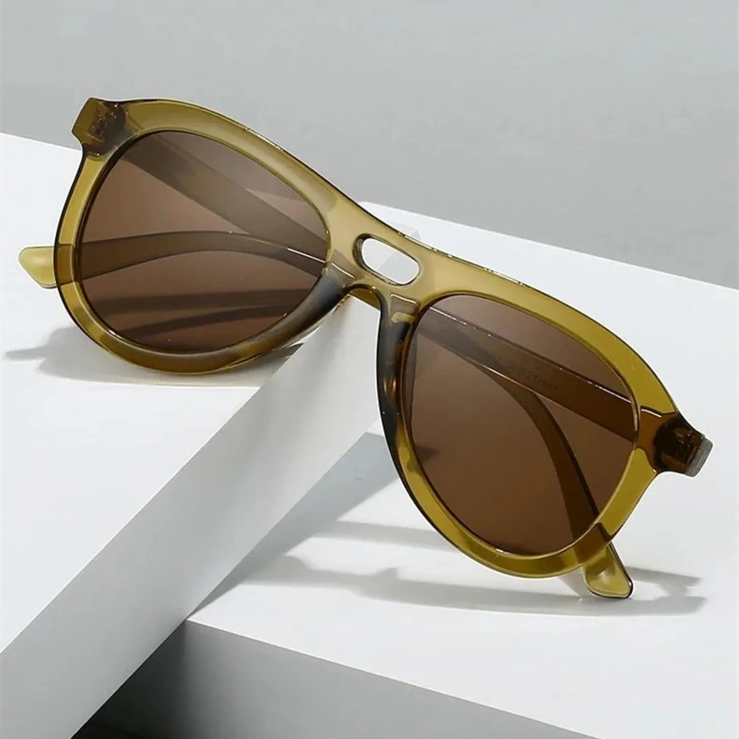 Vintage Double Bridges Men Sunglasses Fashion Uv400 Women