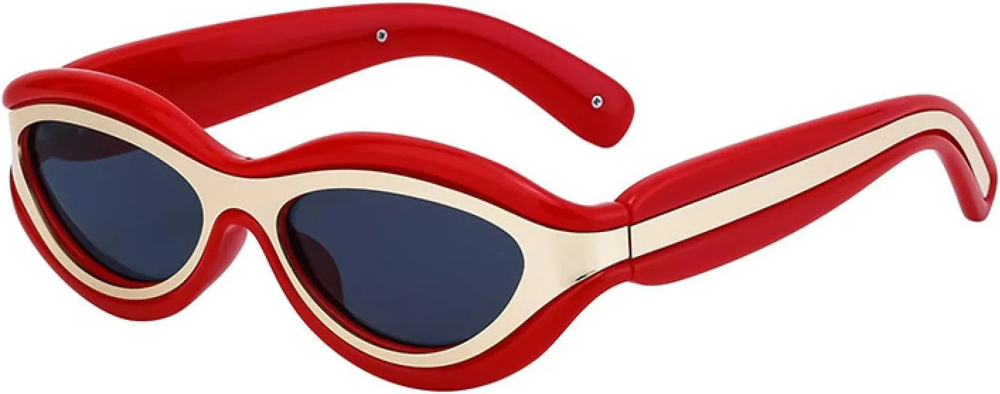 Vintage Rectangle Sunglasses Women Fashion Ocean Film Men Uv400