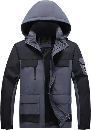 Waterproof Jackets for Men Raincoat for Men Mens Windbreaker Jackets Lightweight Softshell for Hiking Fishing