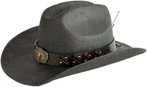 Wide Brim Cowboy Hat for Women&Men,Cowgirl Hat with Decorative Bands,Straw Cowboy Hats for Adults,22.04-22.83 in
