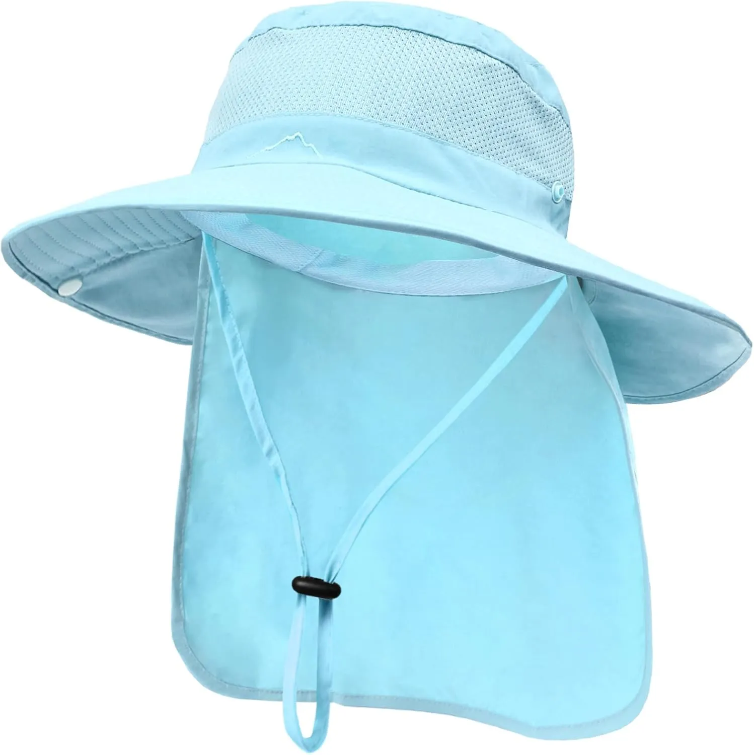 ZOORON Sun Hats for Men Women Fishing Hat with Neck Flap,UPF 50  Sun Hat Waterproof Wide Brim Bucket Hats for Safari Hiking