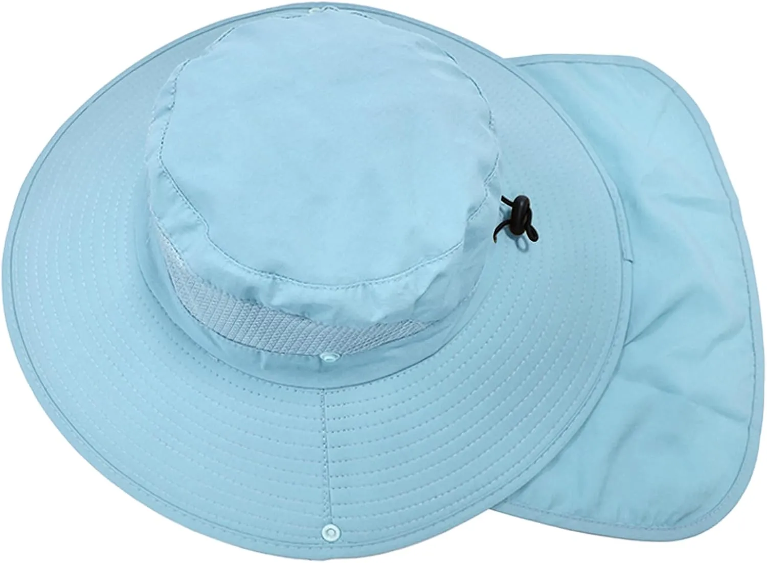 ZOORON Sun Hats for Men Women Fishing Hat with Neck Flap,UPF 50  Sun Hat Waterproof Wide Brim Bucket Hats for Safari Hiking
